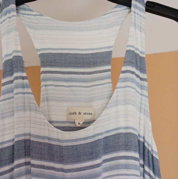 Anthropologie Cloth & Stone Striped Tank Maxi Dress Size medium - Picture 4 of 6